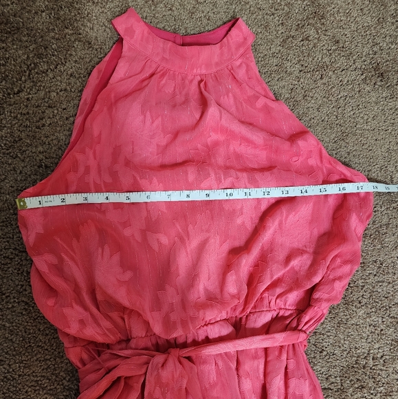 Julia Jordan Floral Sleeveless Tiered Maxi Dress In Pink - Picture 10 of 13